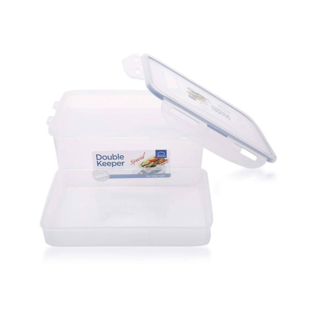 Lock & Lock Double Keeper Plastic Container 1.4 L