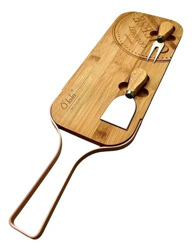 Yangzi 3-Piece Cheese Board Set – Bamboo Serving Platter with Accessories