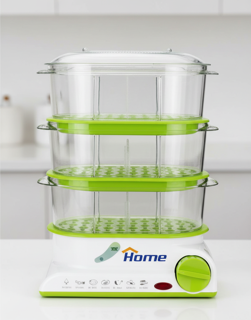 Home KL-916 3-Tier Steamer – 2.5L Capacity