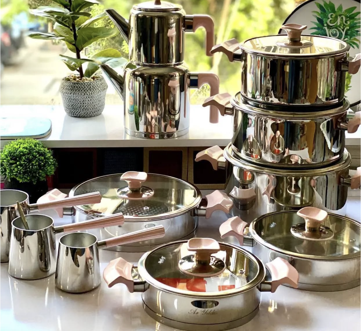 Aryildiz King Size Set 20 Pieces pink