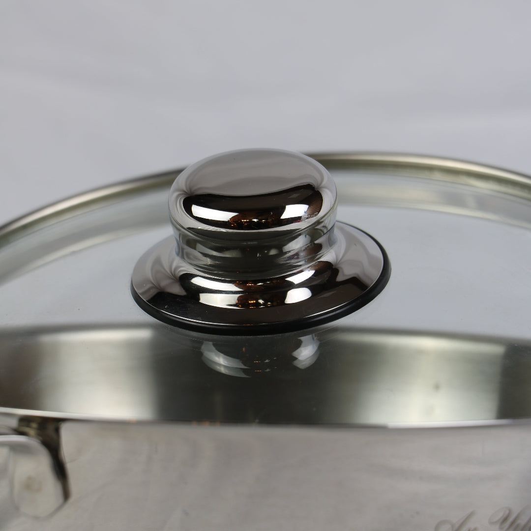 Short stainless steel pot, size 20-39633