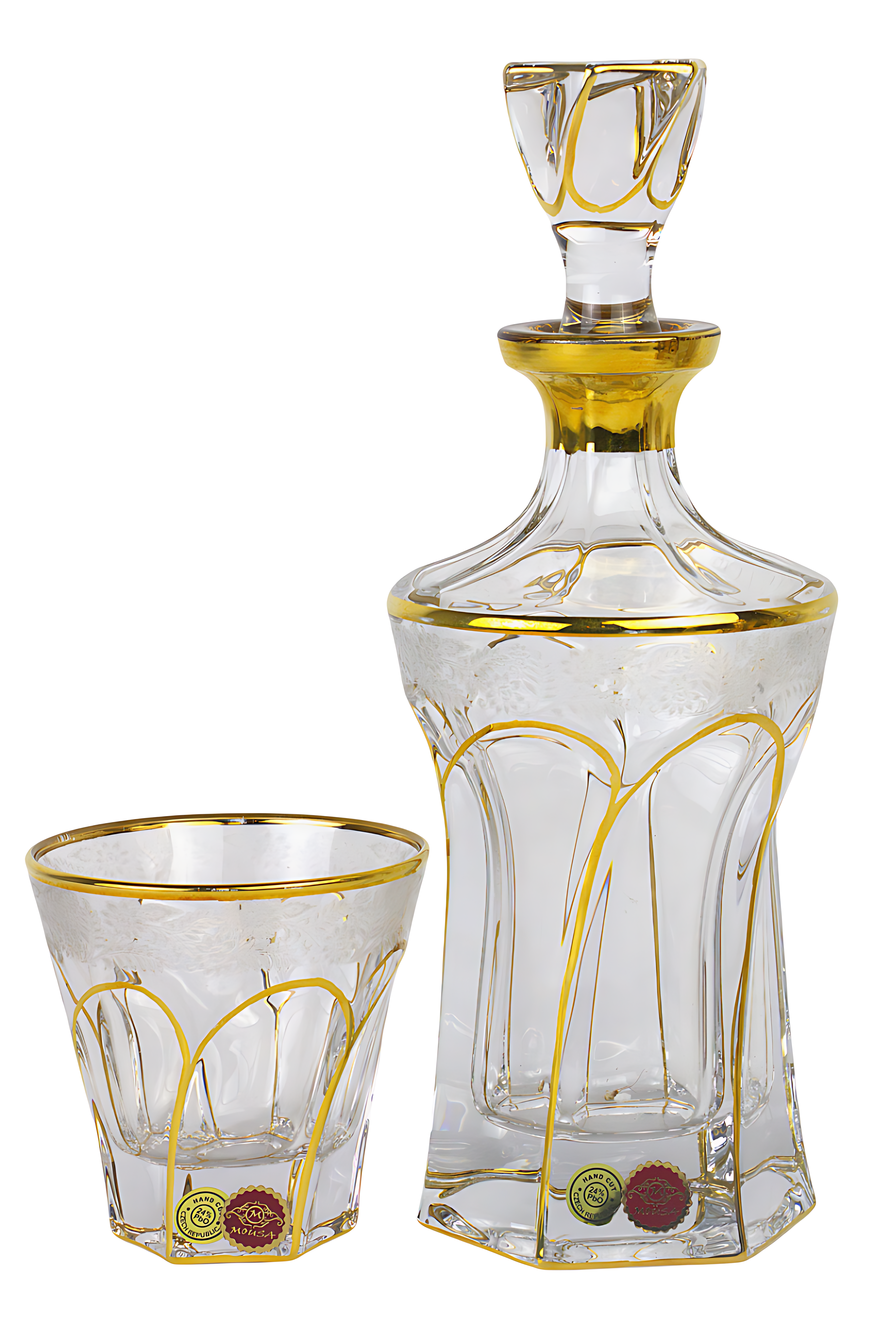 Clear crystal tea set