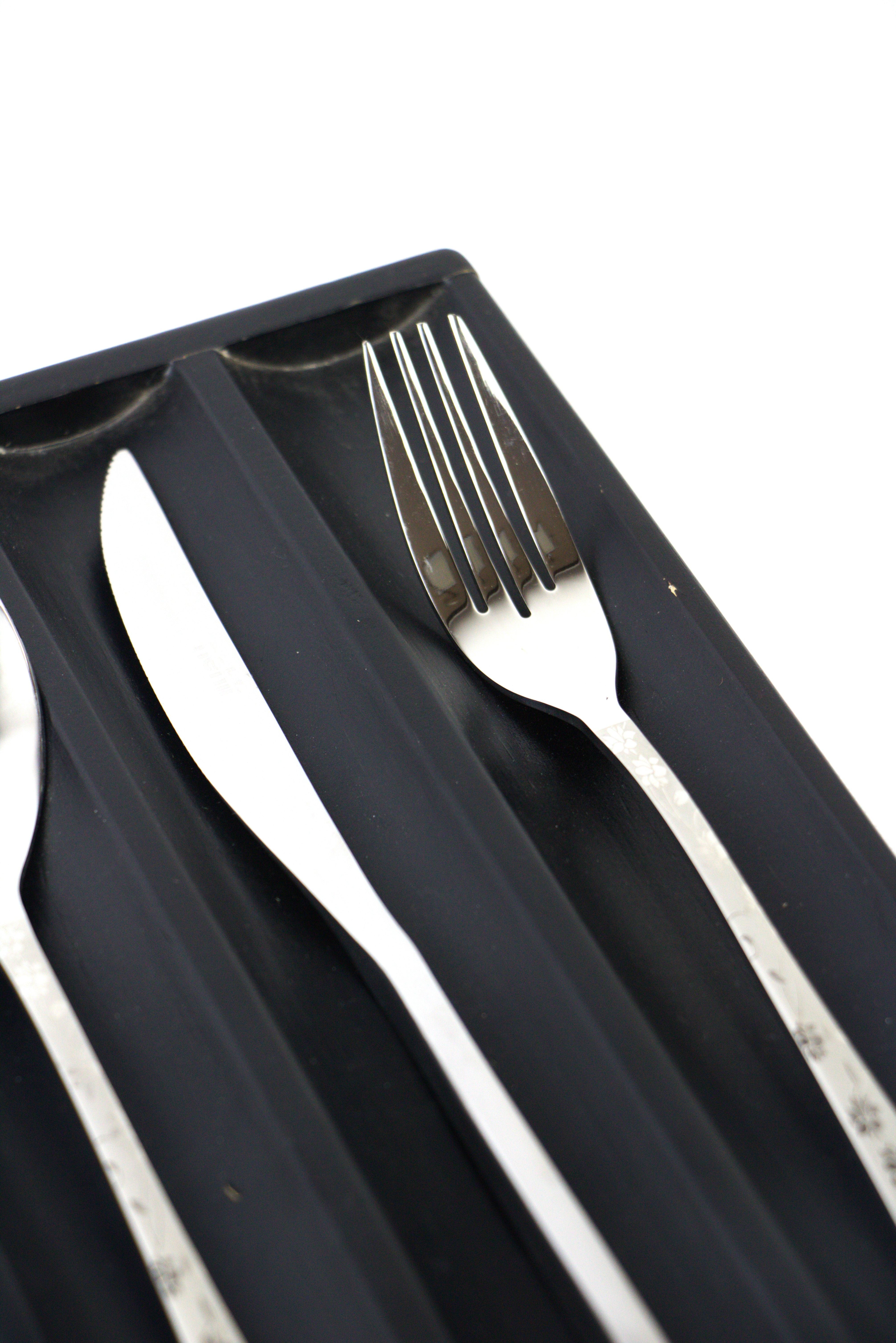 Turkish Oxford Cutlery Set 89 Pieces - Nehir Lalezar Wood Leather.