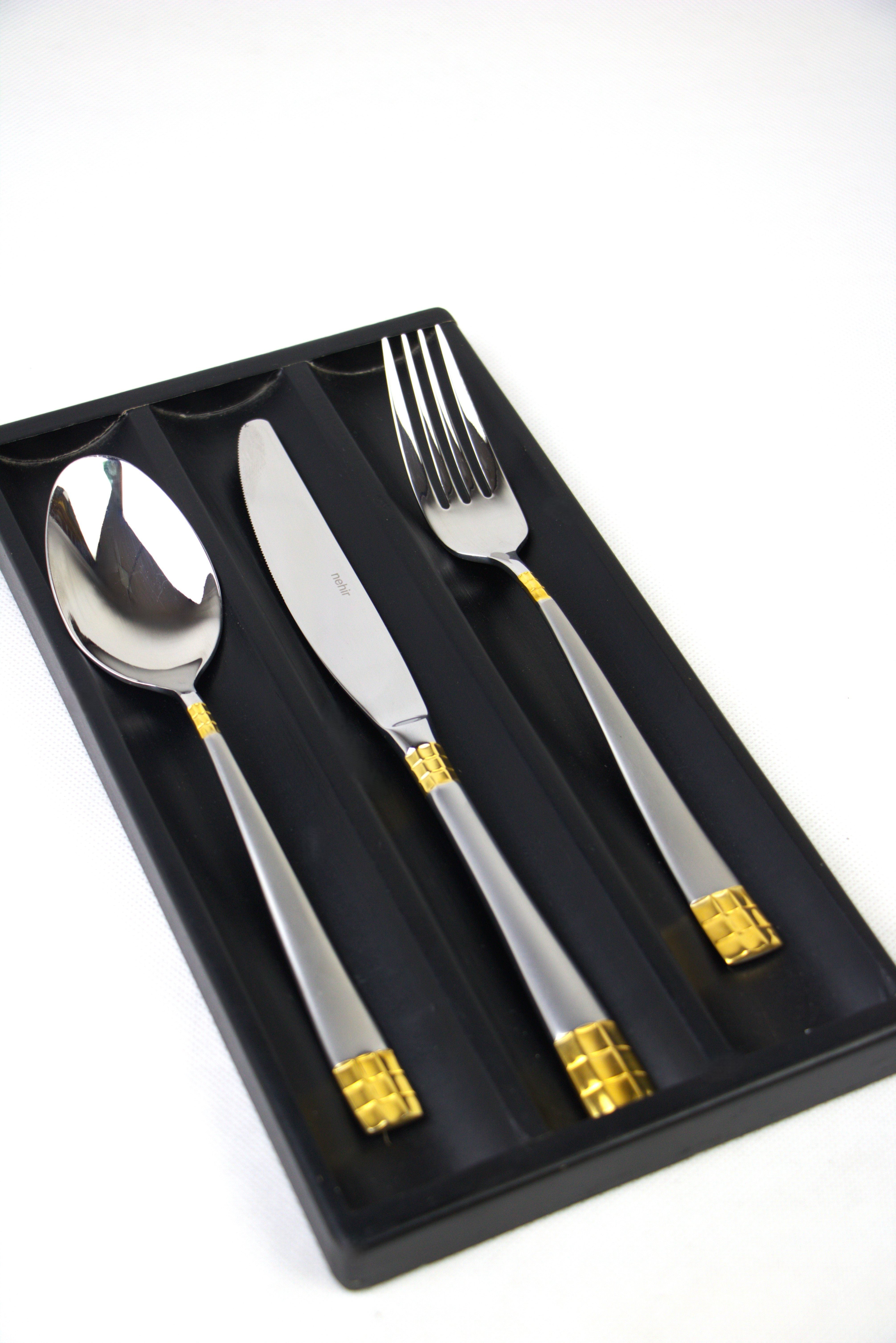 Nehir didem Gold 89-piece Turkish spoon bag
