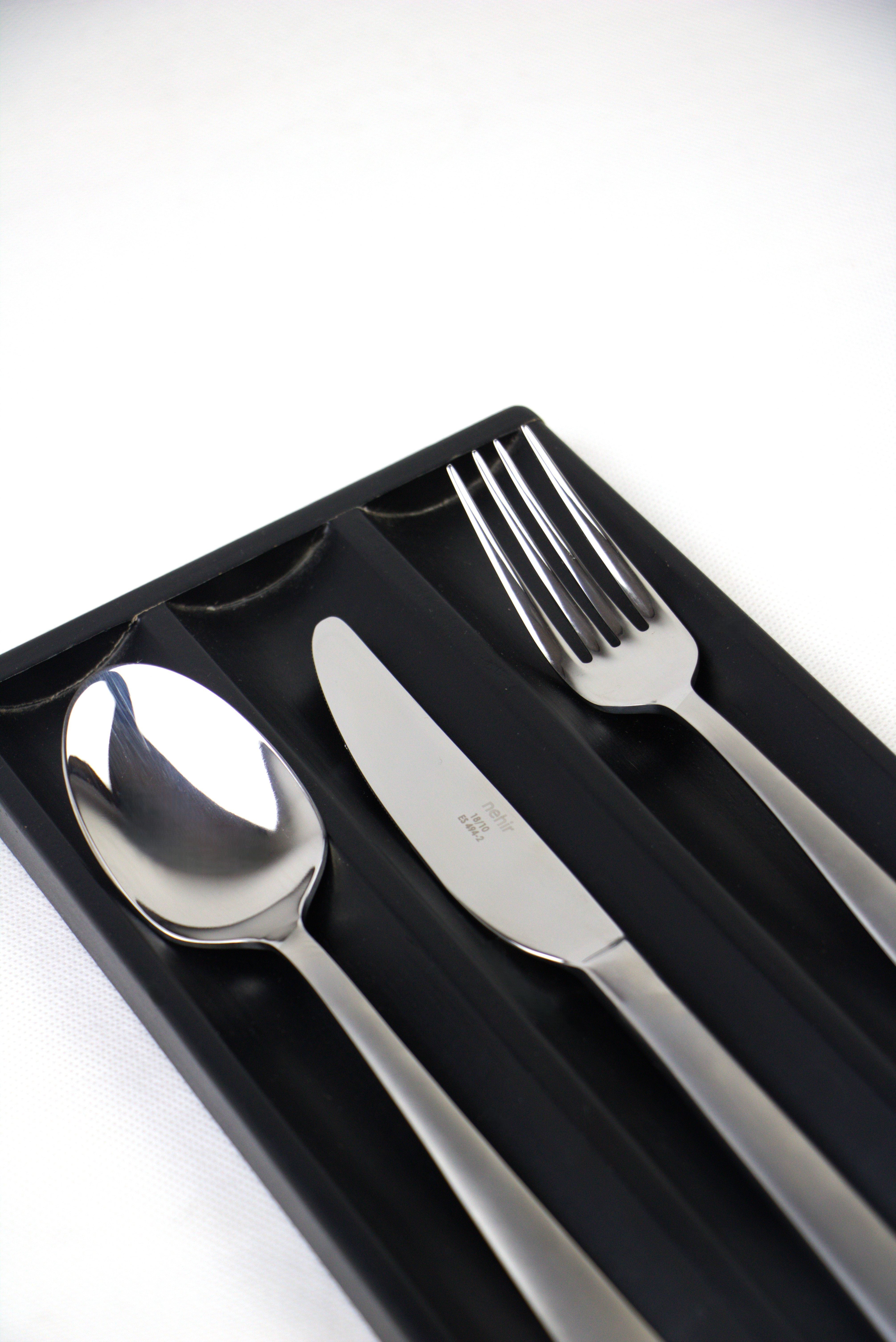 Nehir spoon bag 89 pieces deniz shiny