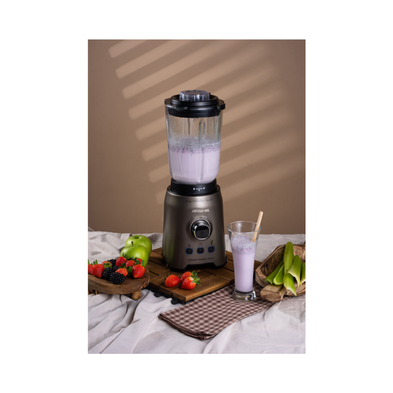 Arshia 2 In 1 Blender with Grinder