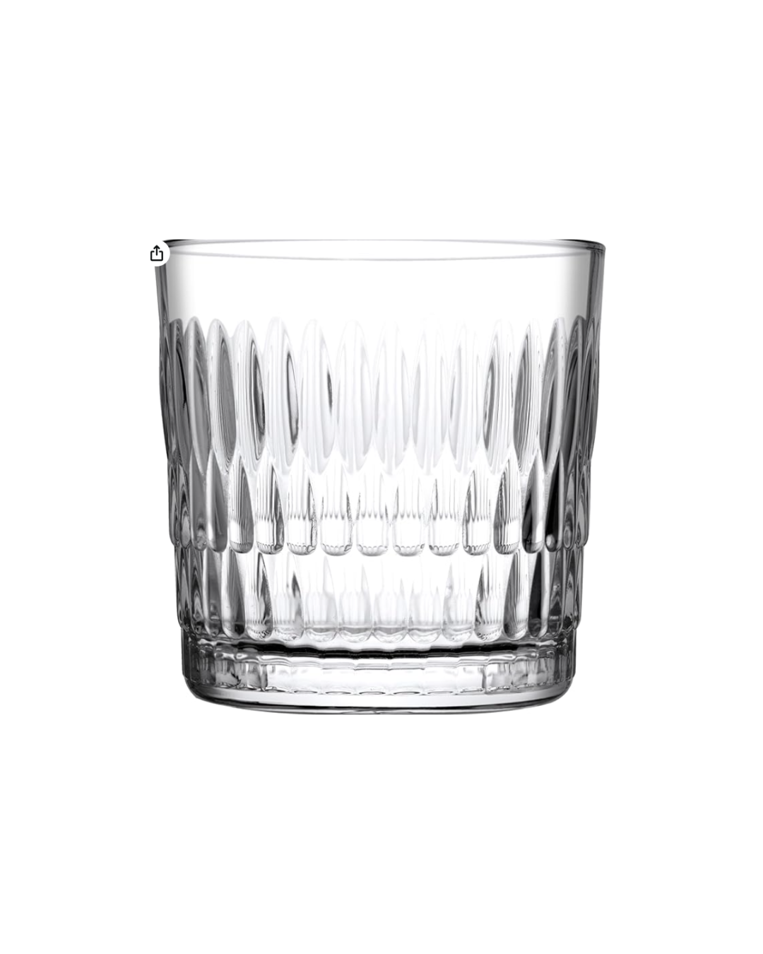 Rain Glass Cups Set – 6 Pieces, 300ml