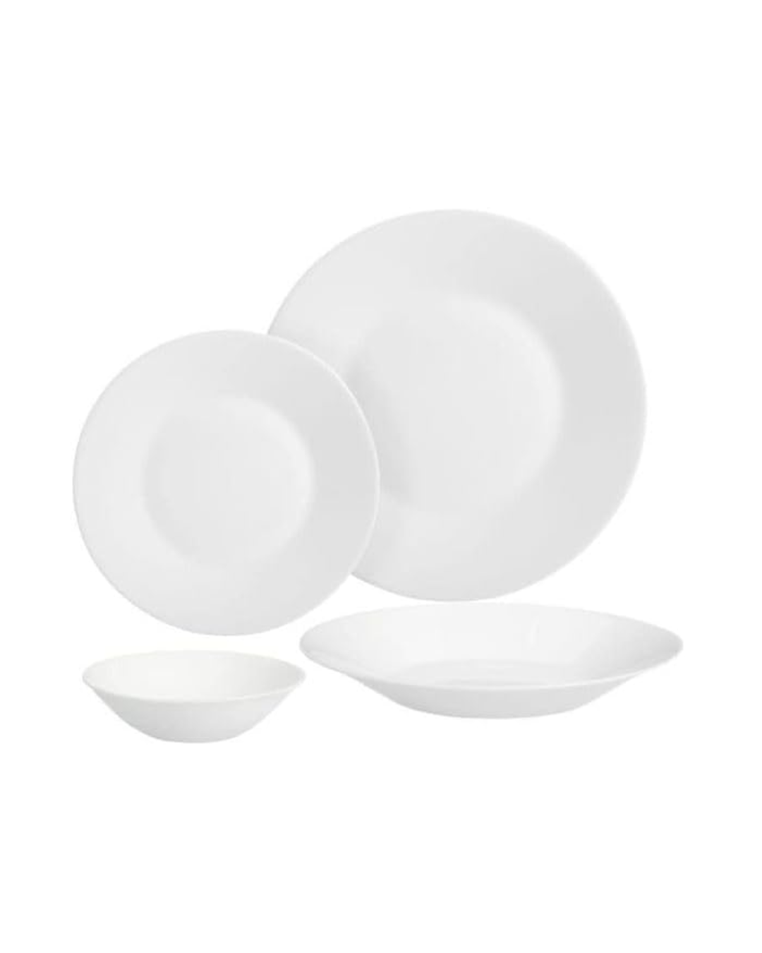 24-Piece White Dinner Set – Arcopal Elegant Everyday Design