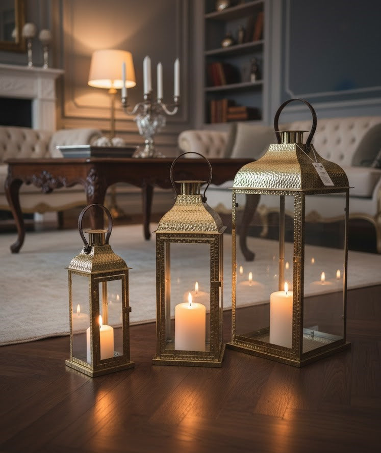 3-Piece Candle Holder Lantern Set