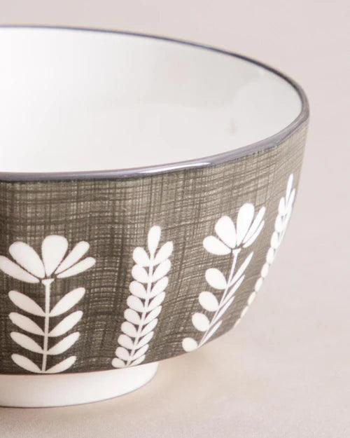 Large Grey Porcelain Bowl – 20 cm