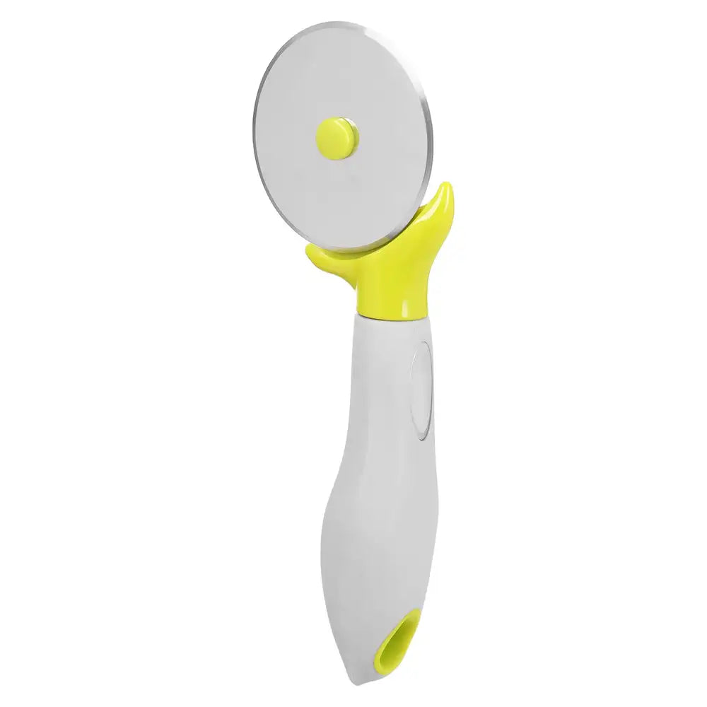 Stainless Steel Pizza Cutter Wheel – Silicone Handle