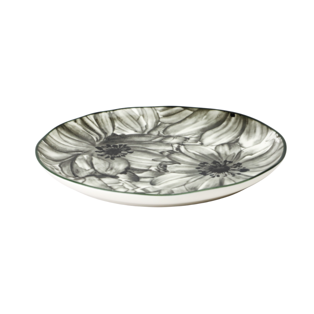 small round porcelain plate
