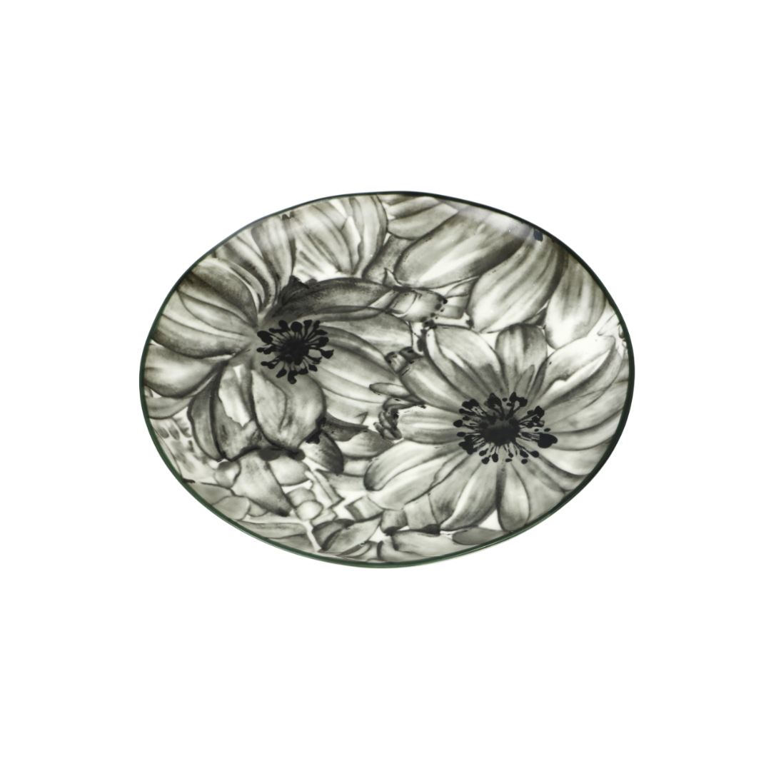 small round porcelain plate