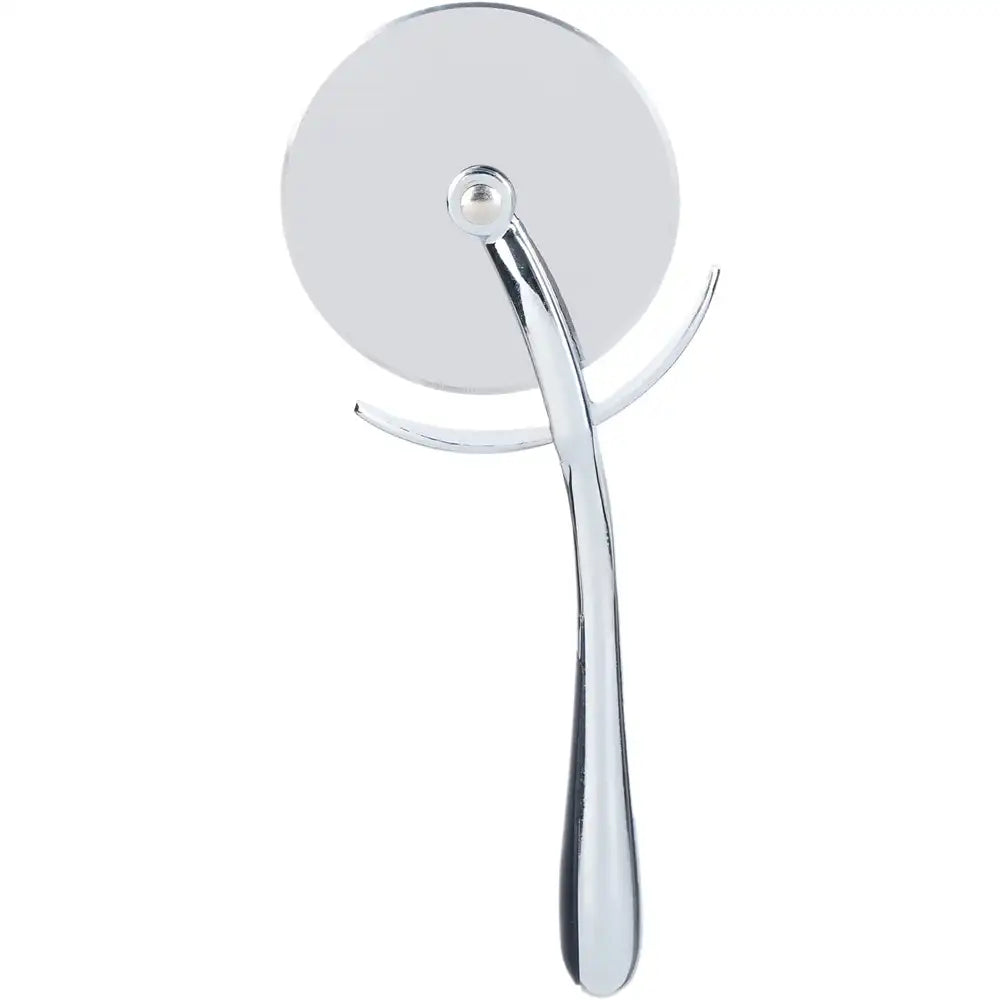 Stainless Steel Pizza Slicer – Metal Handle 19 cm (Silver)