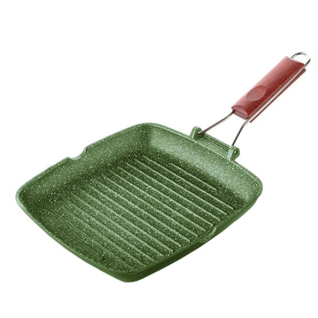 Dr.Green grill pan with wooden handle