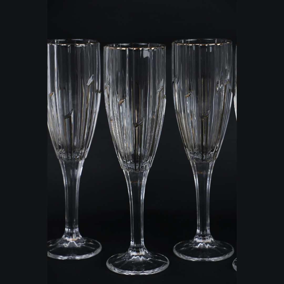 Diamond Flute Platinum cup set