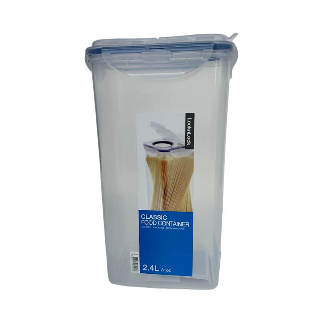 Lock & Lock Rectangle Plastic Container 2.4L with Flip Lid