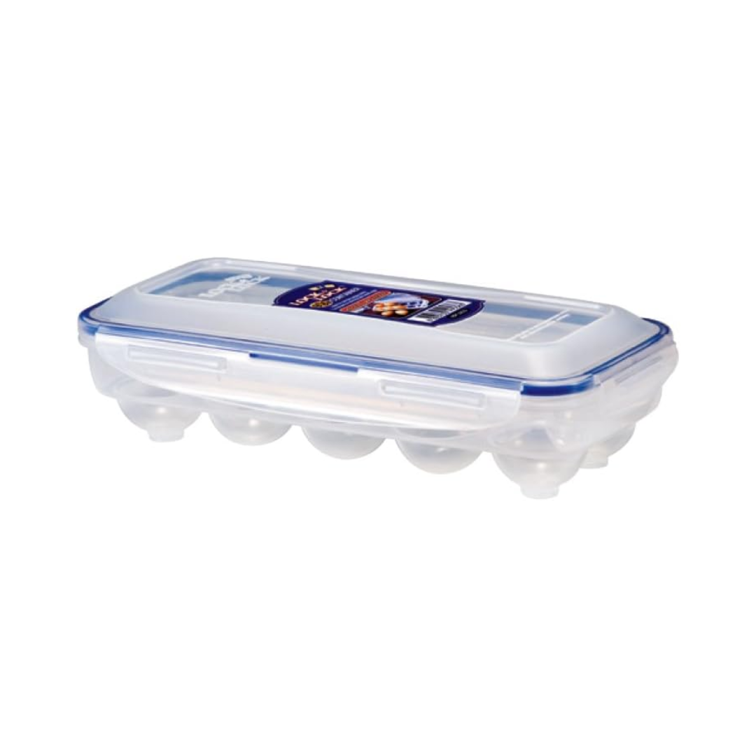 Lock &amp; Lock Rectangle Egg Dispenser Plastic Container (10 Eggs)