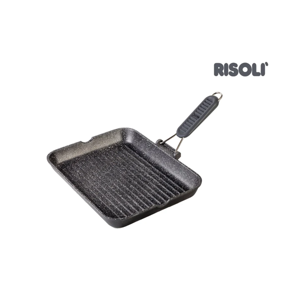 Granito Gran Gourmet Grill Pan with Silicone Handle