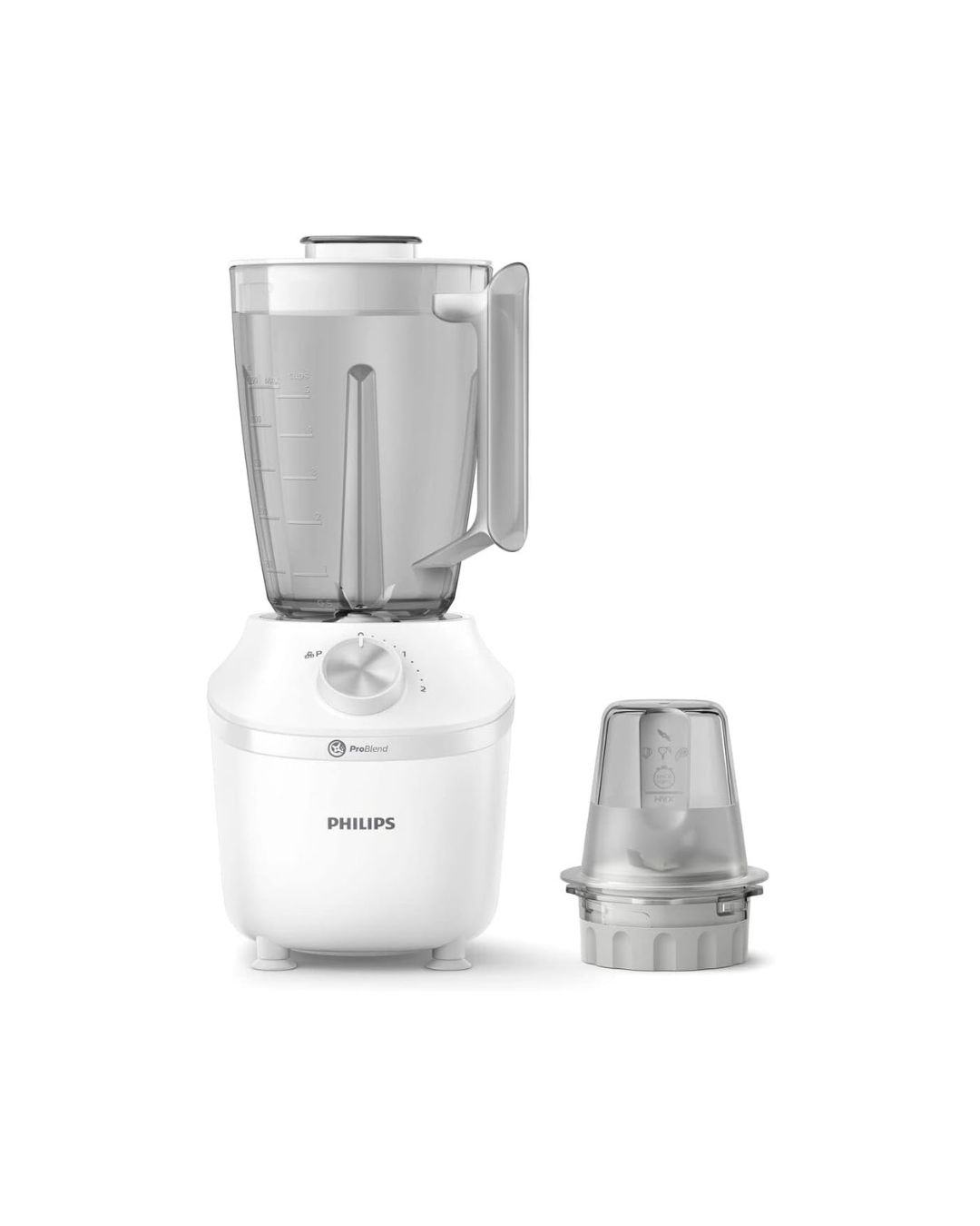 Philips HR2191/20 Blender – Series 3000, 600W, White & Transparent