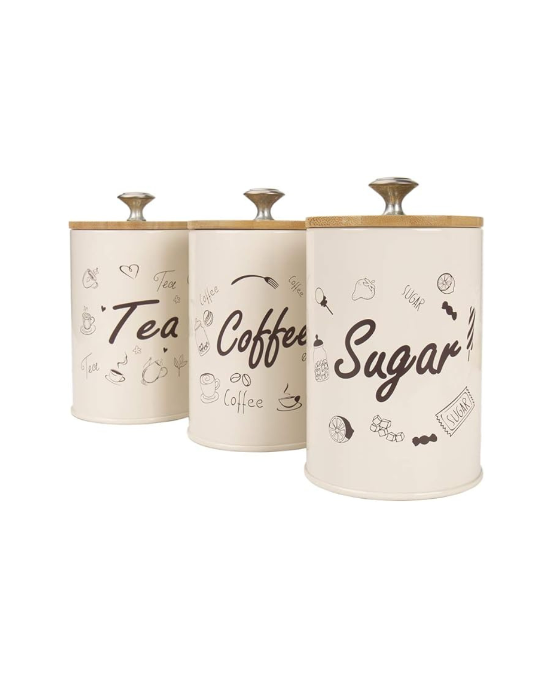Tea, Coffee & Sugar Set – 3 Pieces