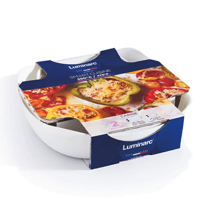 Karen Square Casserole Set – 2 Pieces Luminarc