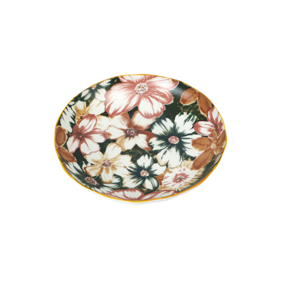 Pink porcelain deep dish