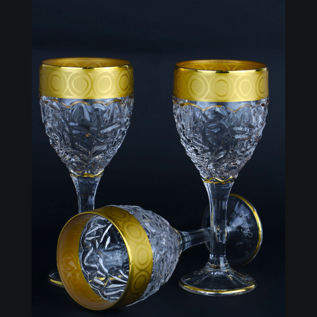 Matte golden canar necklace cup set
