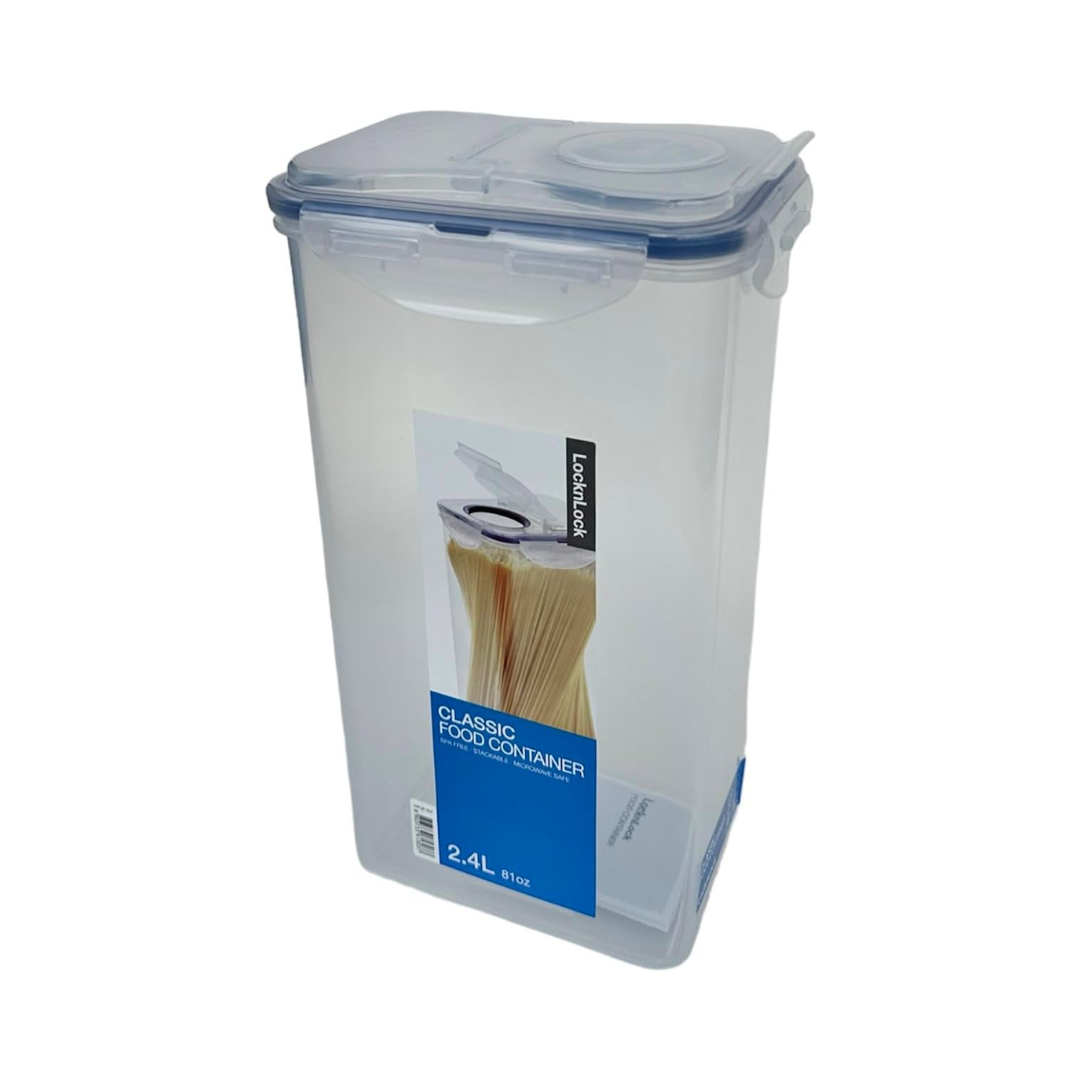 Lock & Lock Rectangle Plastic Container 2.4L with Flip Lid