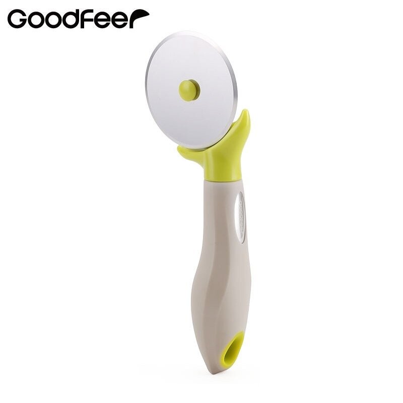 Stainless Steel Pizza Cutter Wheel – Silicone Handle