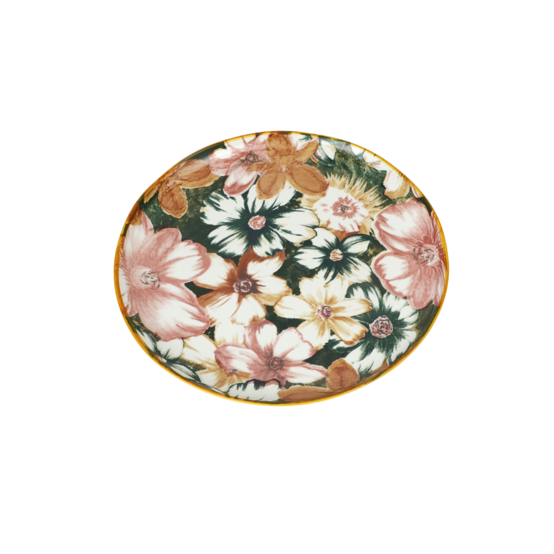 Large pink porcelain plate