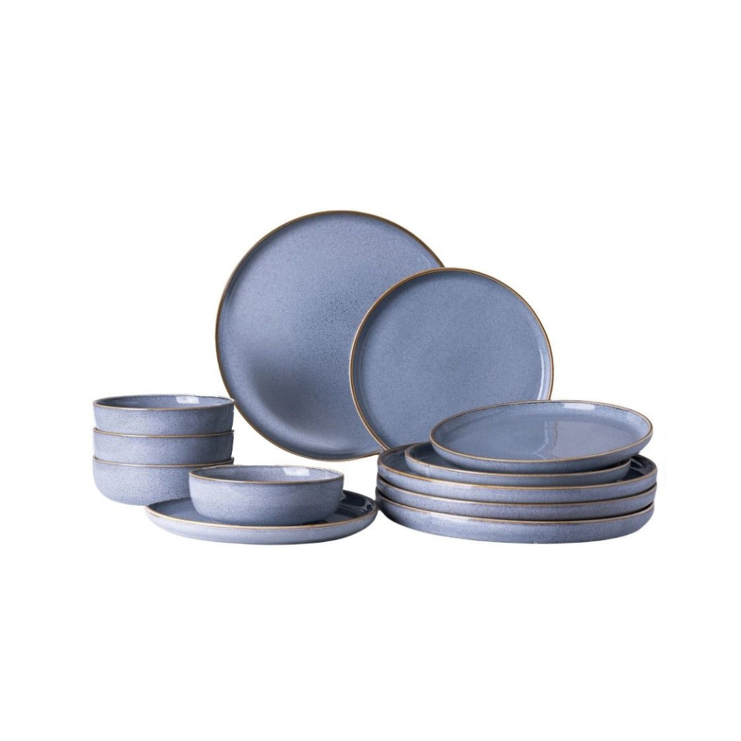 Kutahya Moderna 24-piece Blue Canar Set