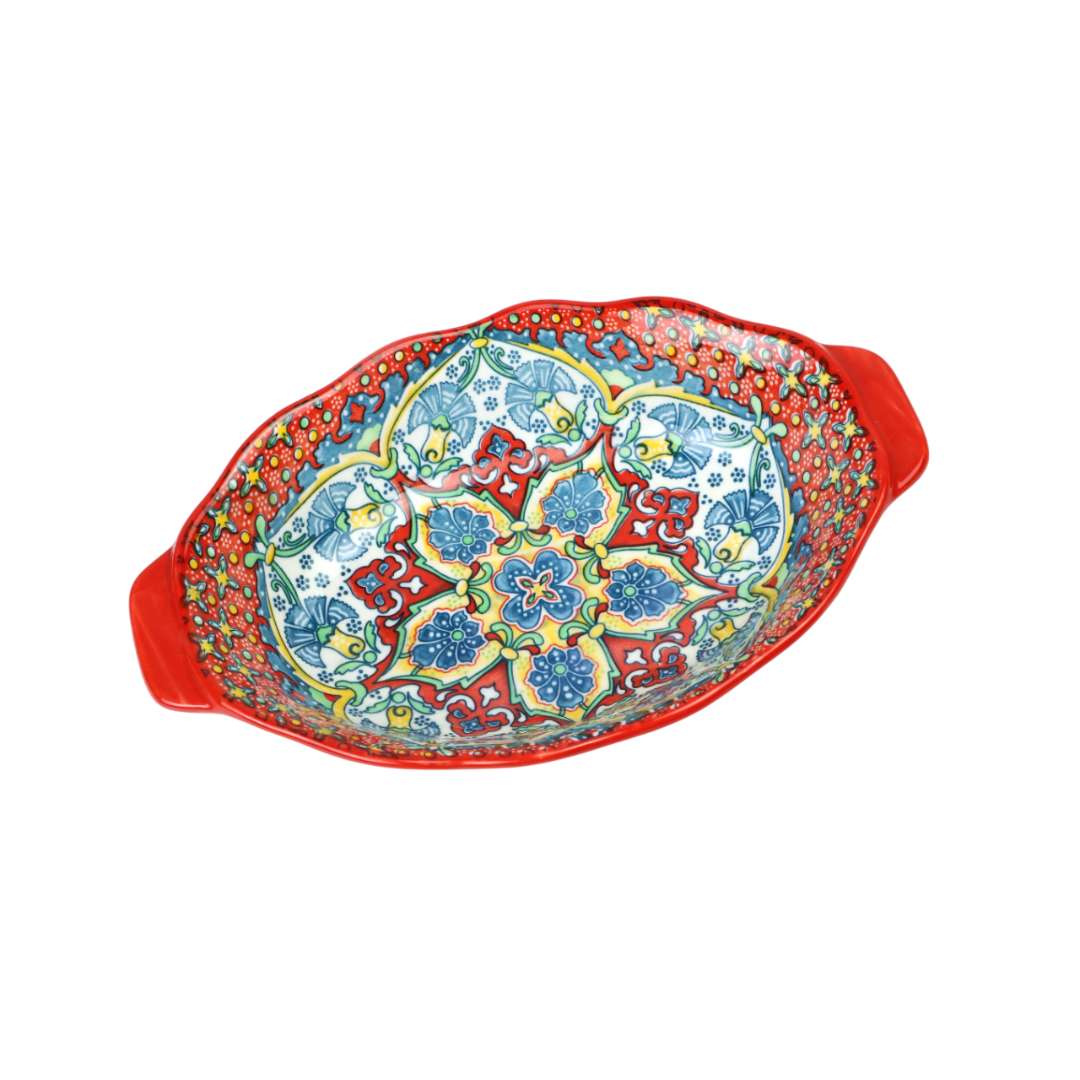 oval porcelain dish