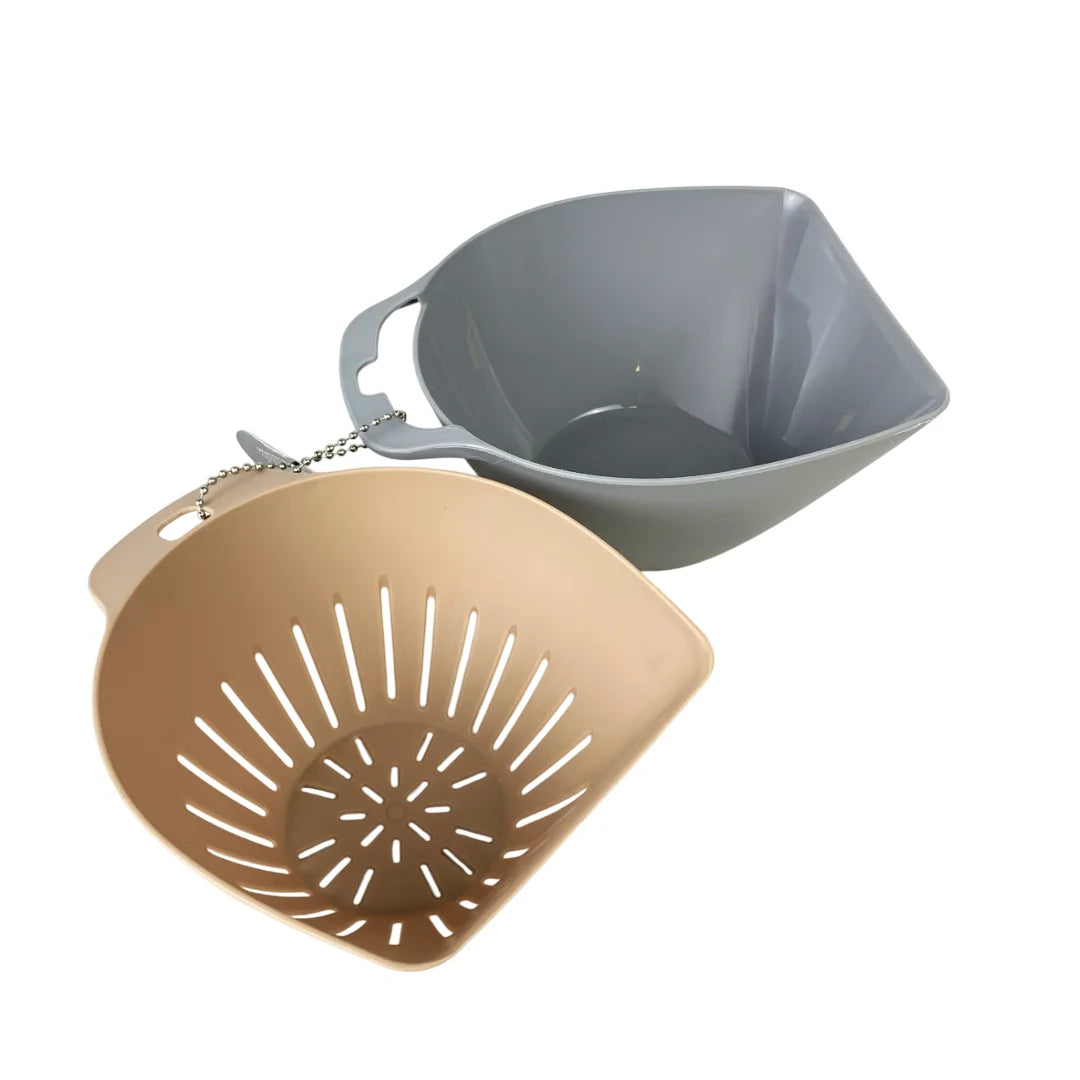 2-piece colander set with plate