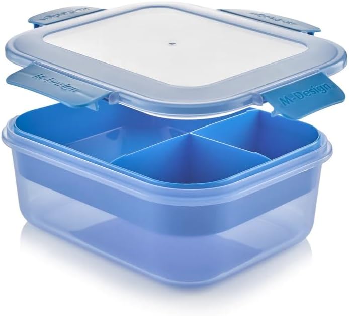 1.6L Lunch Box, 650ml Water Bottle & 3pc. Cutlery Set