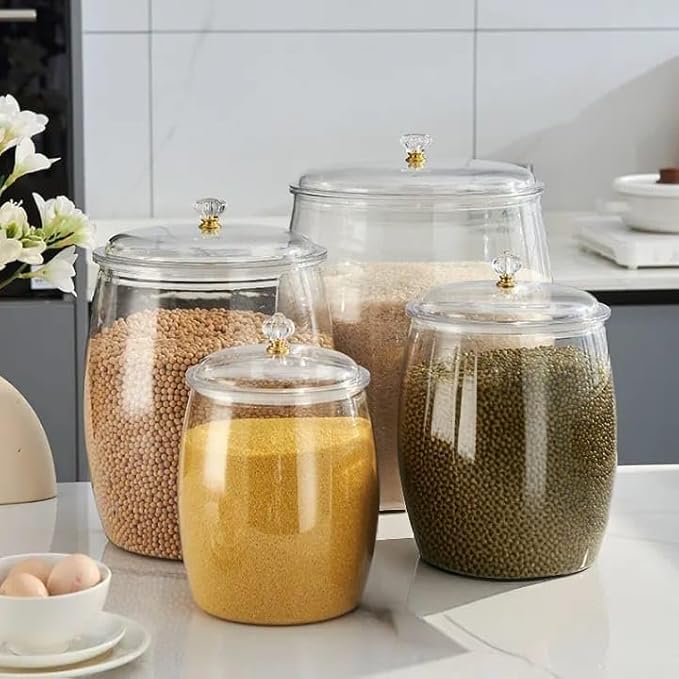 Acrylic Shatter-Resistant Food Storage Set – 5 Different Sizes