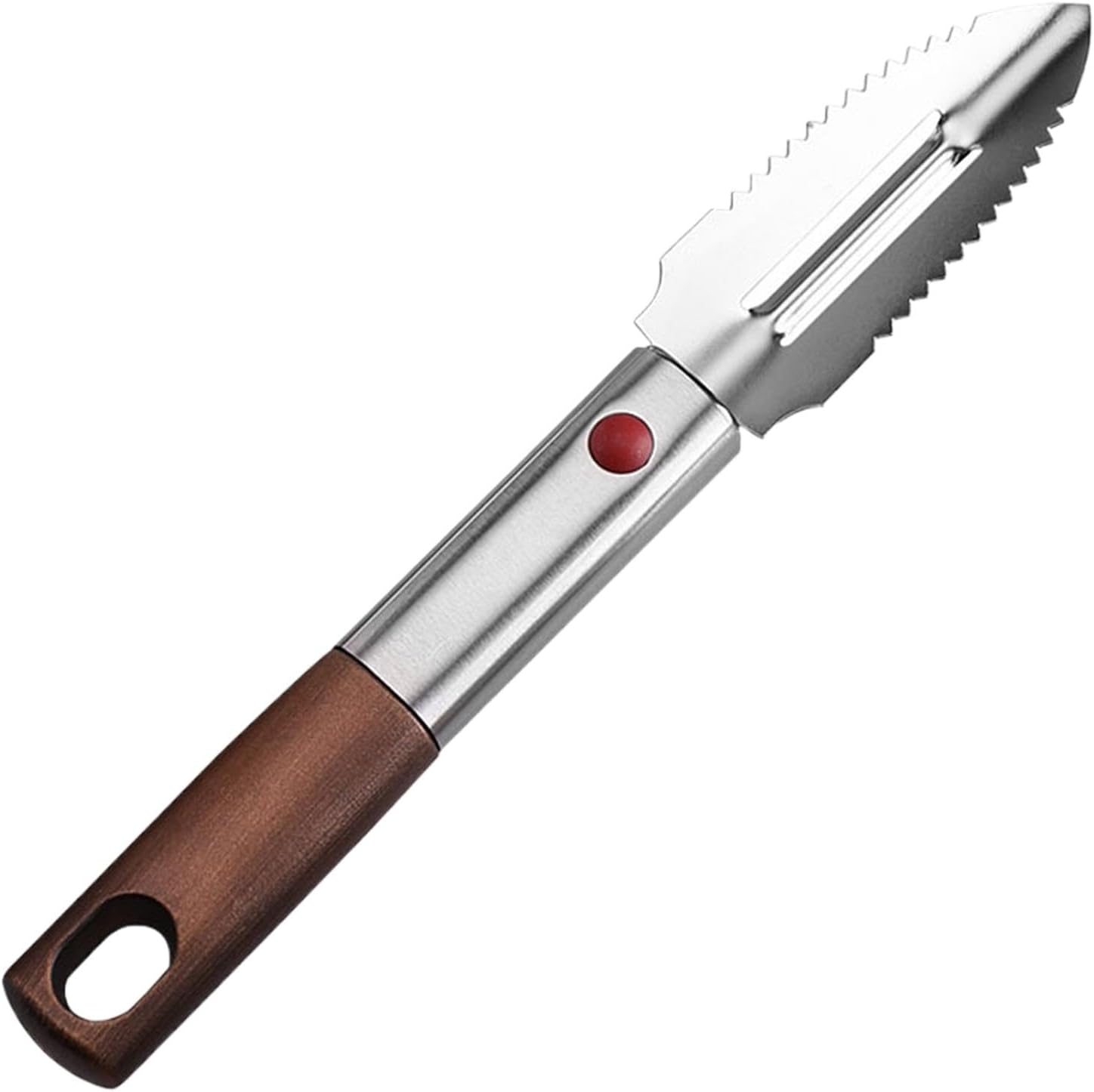 Fish Tube Remover Double Sided Stainless Steel Serrated Scale Remover
