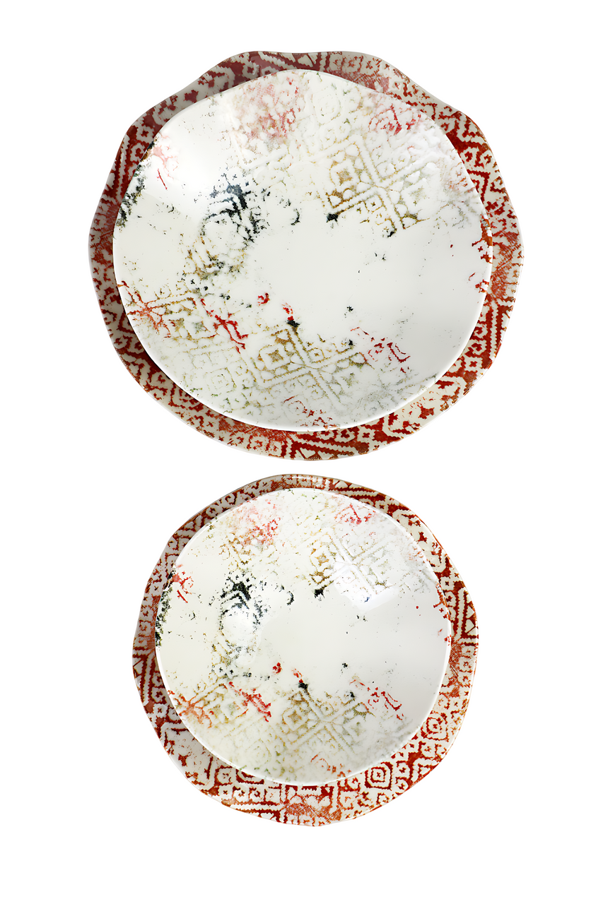 Turkish porcelain dinner set - 24 pc
