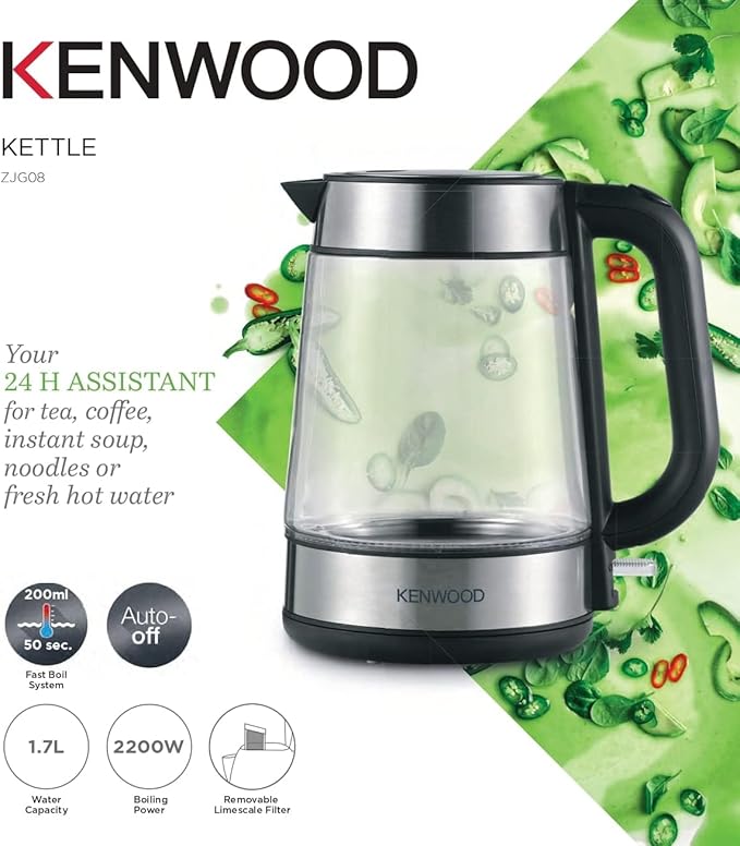Kenwood Electric Glass Kettle 1.7L