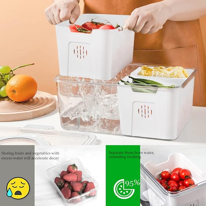 Fruit & Vegetable Organizer and Drain