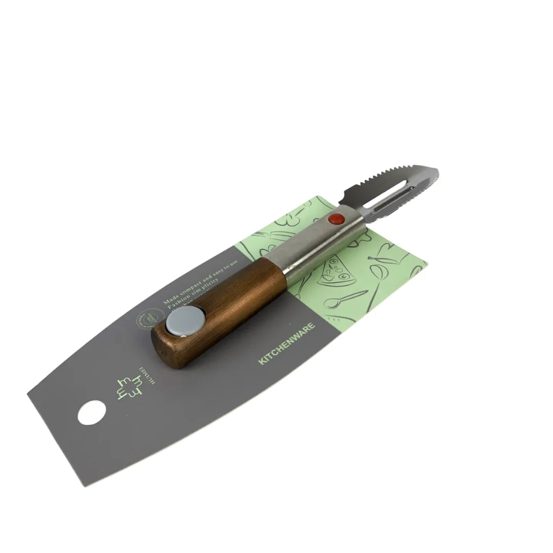 Fish Tube Remover Double Sided Stainless Steel Serrated Scale Remover