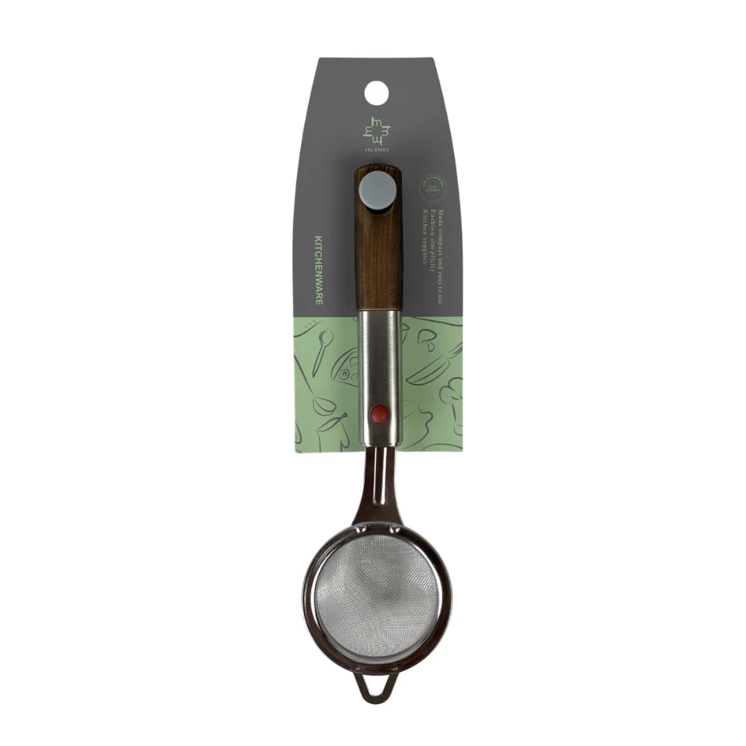 Stainless steel strainer with handle