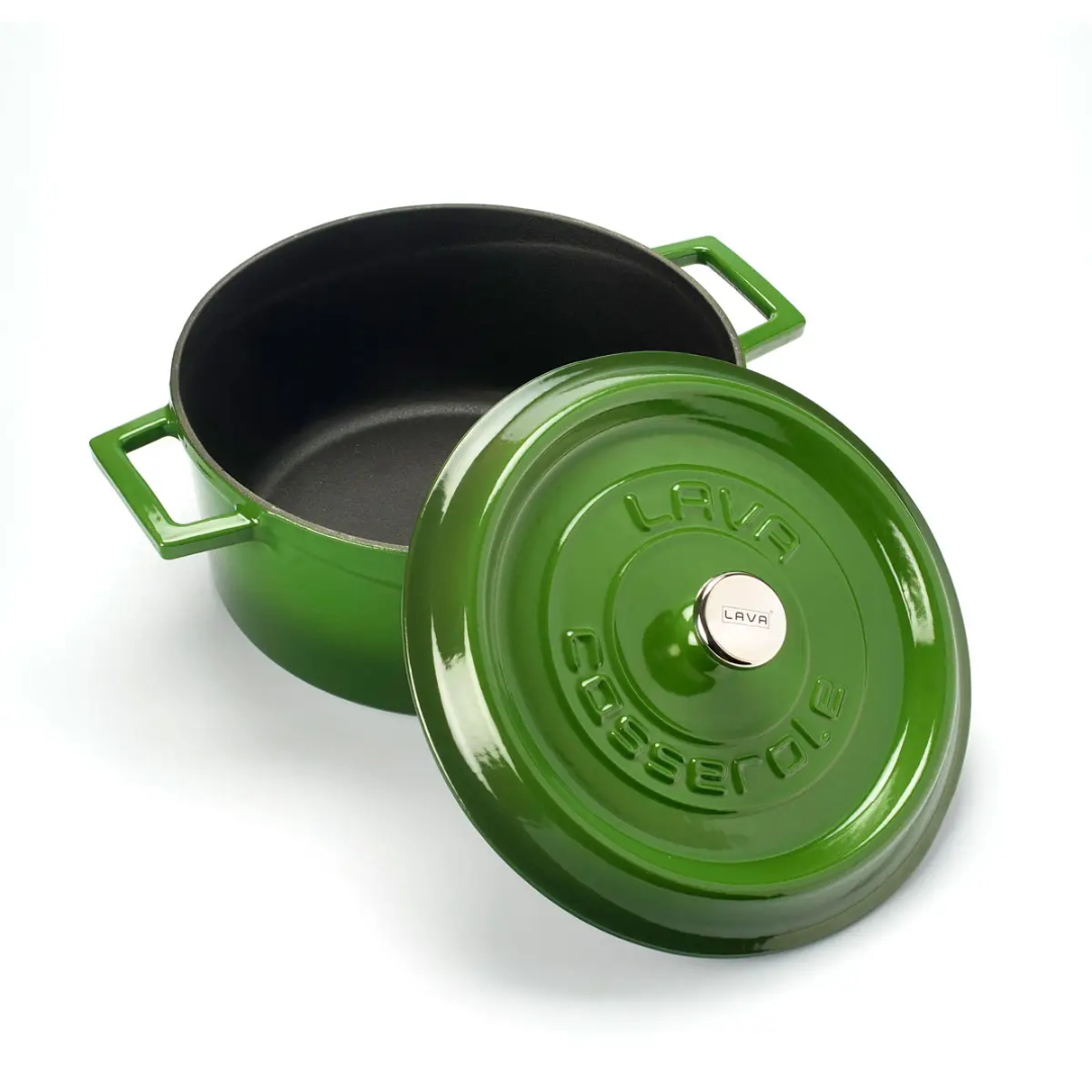 Lava Cast Iron Round Casserole 24Cm