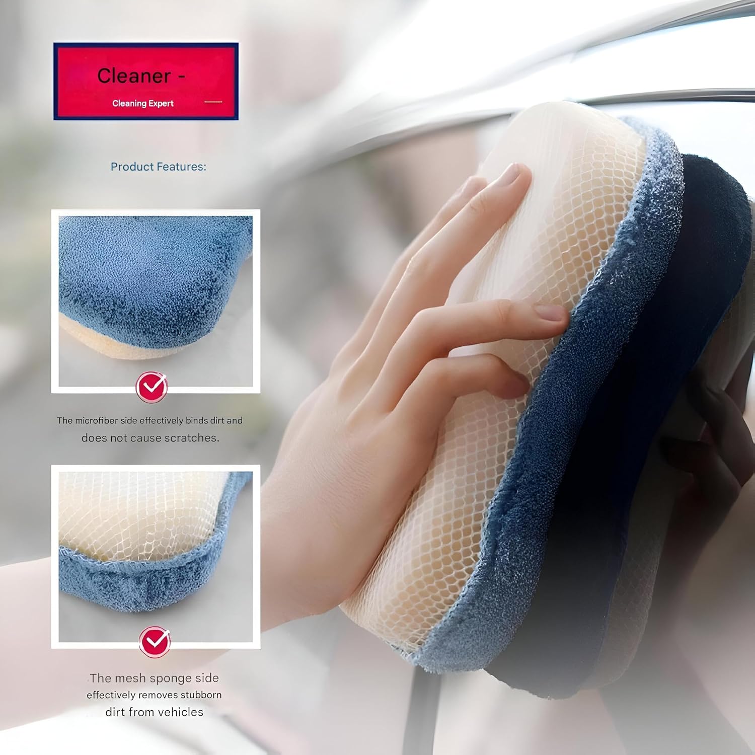 Microfiber Cleaning Glove for Cars & Home