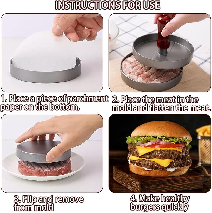 Aluminum Burger Press