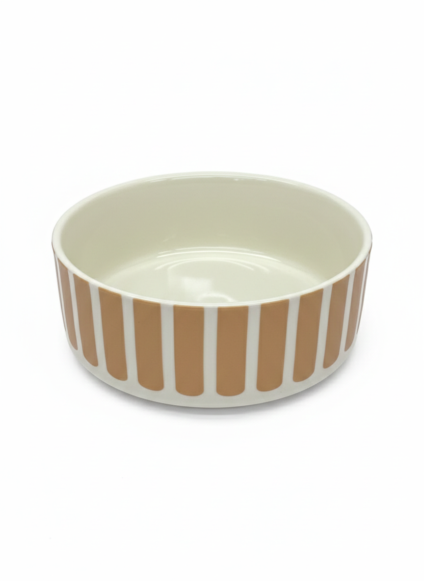 Beige Striped Casserole – Individual Sizes