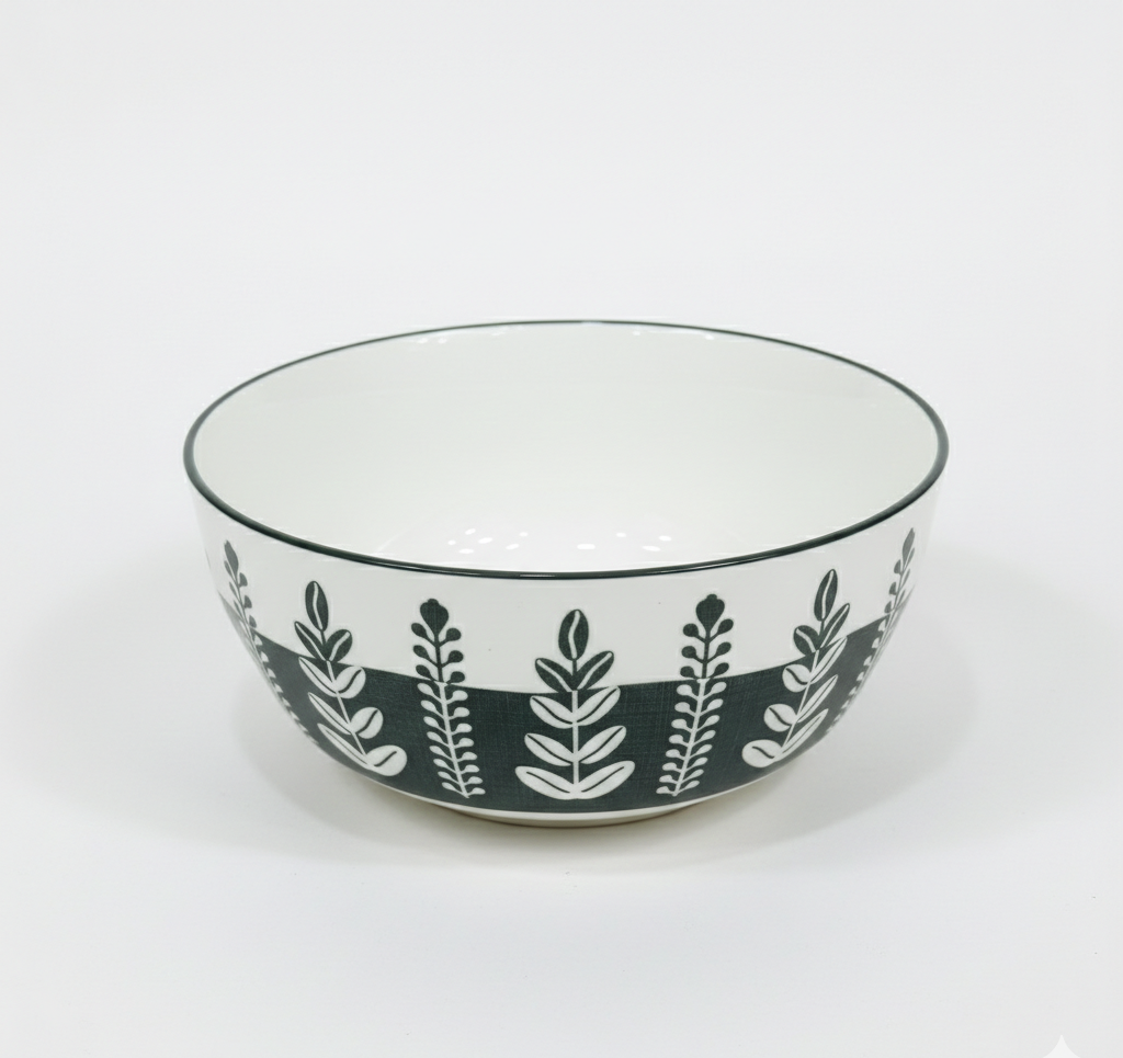 Large Grey Porcelain Bowl – 20 cm