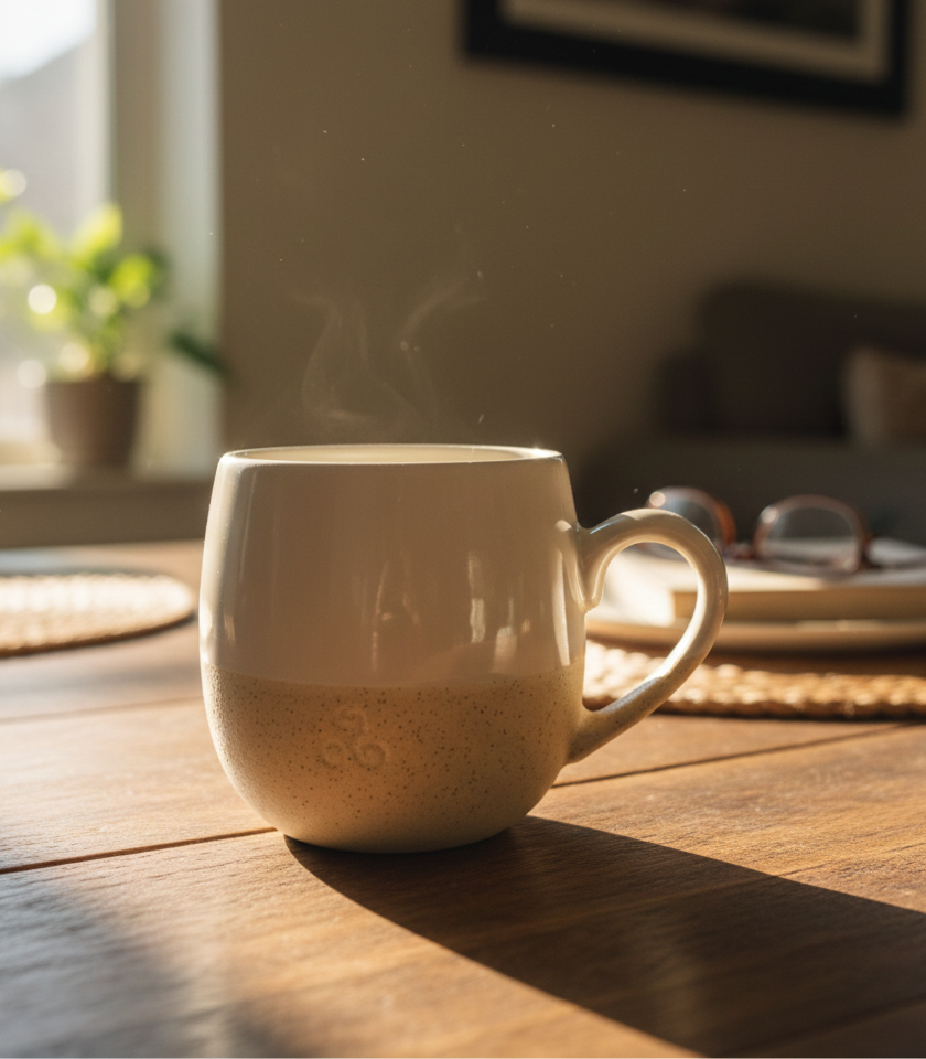 Rustic Two-Tone Ceramic Mug