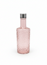 Diamond Pattern Glass Water Bottle