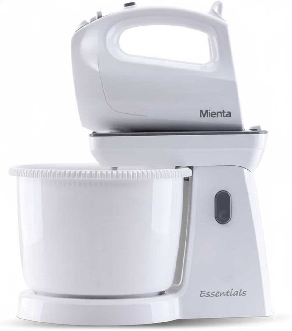 Mienta HM13301A Plastic Bowl Stand Mixer, 450 Watt